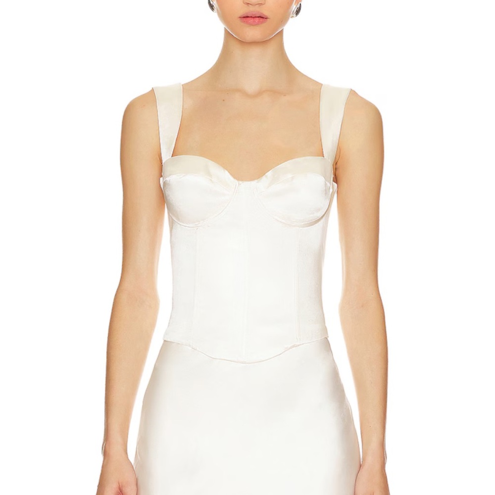 Runaway Cream Oura Bustier Top